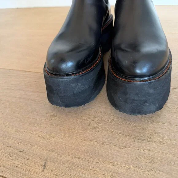 R13 DOUBLE STACK CHELSEA BOOT black - Picture 12 of 15